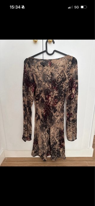 Vestido corto estampado Promod