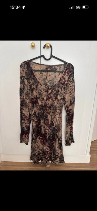 Vestido corto estampado Promod