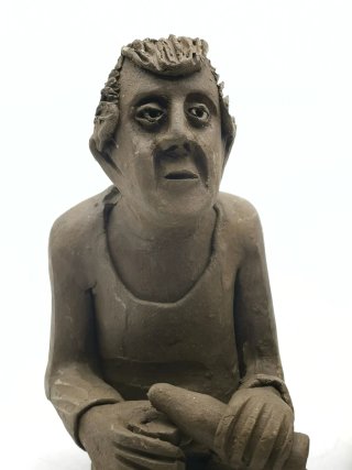 Bonitas figuras costumbristas barro Latino America