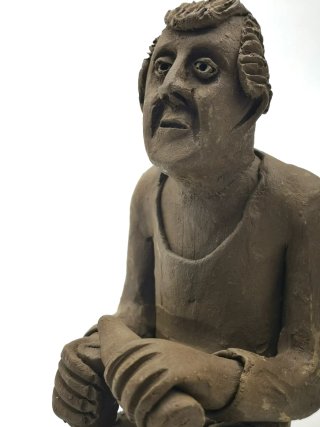 Bonitas figuras costumbristas barro Latino America