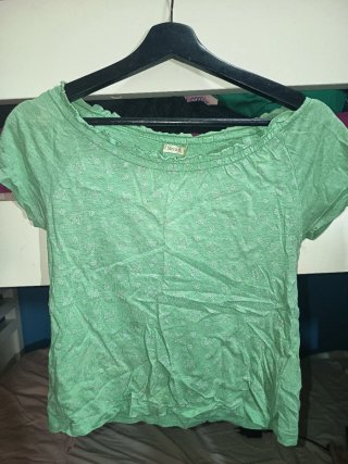 Camiseta Sfera niña verde estampada talla 13/14