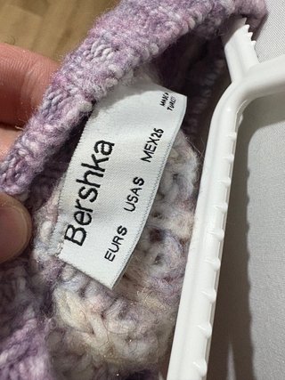 Jersey Bershka rayas lila y blanco