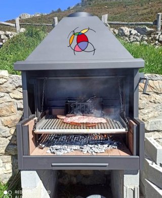 Barbacoa de obra con parrillas FÑF-34