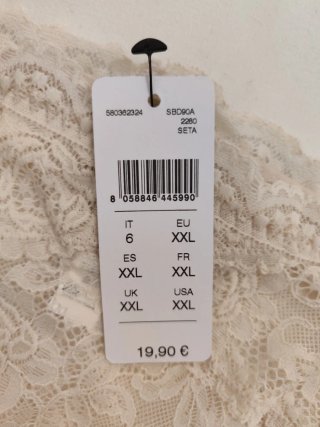 Set Brasiliane Pizzo Intimissimi Panna Nuove