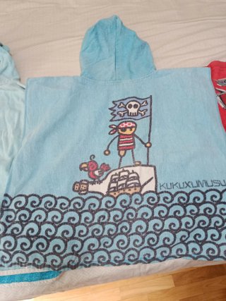 Lote 3 Ponchos Toalla Infantil