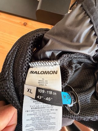 Chaleco Salomon Trail Running Negro/Gris