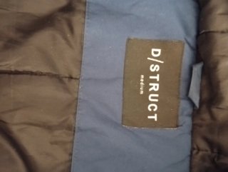Abrigo D/STRICT azul hombre