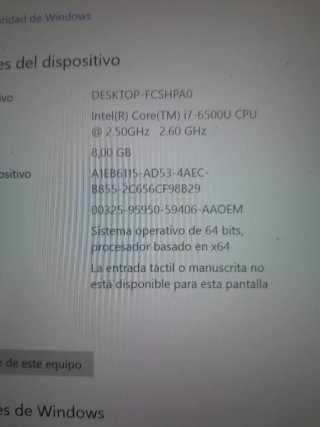 Portátil Acer i7 Negro