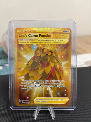 gold leafy camo poncho pokemon card #124 Prices | Japanese Paradigm Trigger variation to centering Leafy Camo Poncho Silver Tempest
