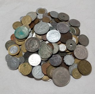Lote +220 Monedas Antiguas España y Extranjeras