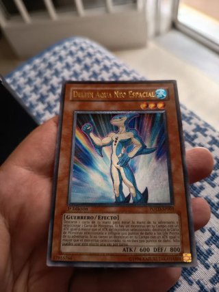 Carta Yugioh Delfín Aqua Neo Espacial ultimate