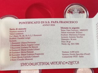 Vaticano 2024 estuche serie euro proof incompleto!