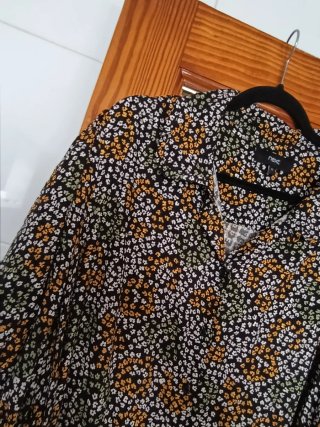 Vestido camisero estampado