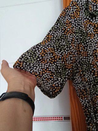 Vestido camisero estampado