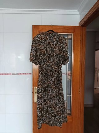 Vestido camisero estampado