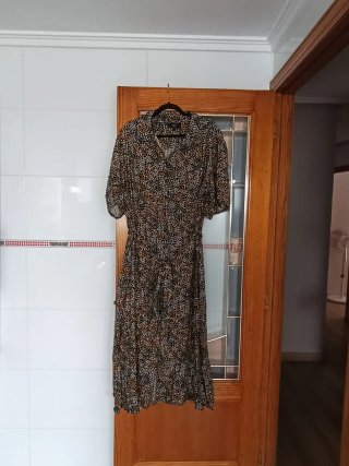 Vestido camisero estampado