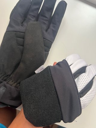 Guantes de Nieve Wedze Negros y Blancos