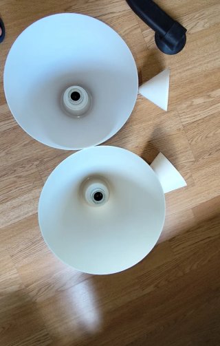 2 Lámparas de Techo Blancas