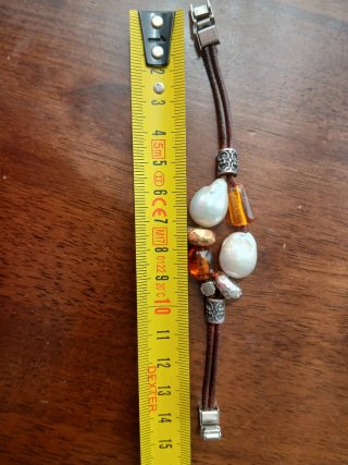 Pulsera Isabel Guarch Perlas y Ámbar