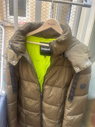 Abrigo&Chaleco Desigual desmontable verde oliva
