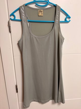 Camiseta metalizada Xdye gris talla S
