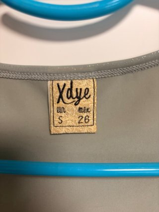 Camiseta metalizada Xdye gris talla S