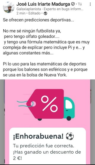 Se ofrecen predicciones deportivas
