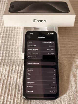 IPhone 15 Pro 256GB Negro