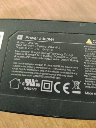 Cargador original Xiaomi M365 / Pro / 1S