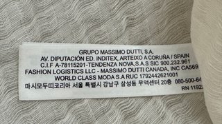 Camisa beige Massimo Dutti texturizada