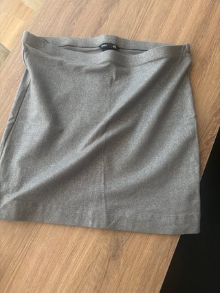 Minigonna H&M Argentata Taglia Unica