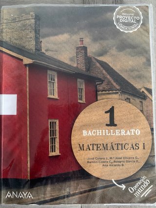 Libros 1º Bachillerato Ciencias