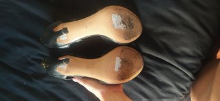 Sandalias de tacón negras