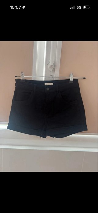 Shorts vaqueros H&M cintura alta talla 38