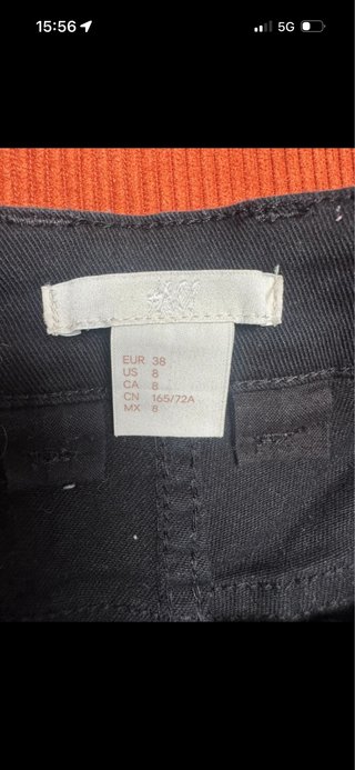 Shorts vaqueros H&M cintura alta talla 38