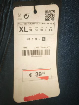 Pantalón vaquero Zara azul