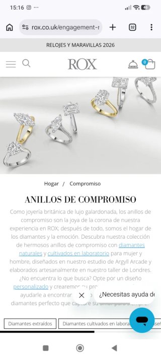 Alianza compromiso 18K Diamantes