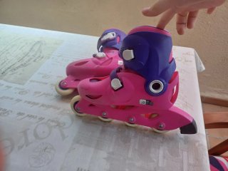 Patines Oxelo niña talla 32-34 y protecciones