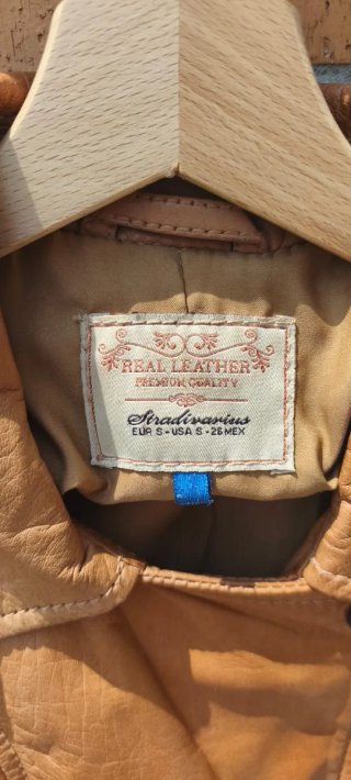 Cazadora Piel Auténtica Marrón