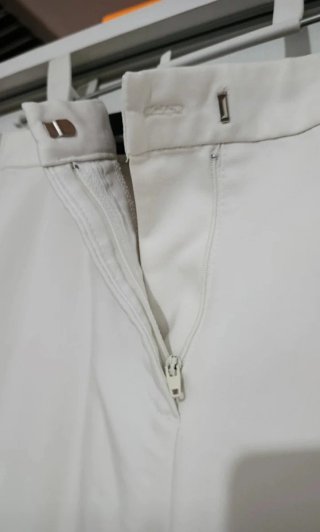 Pantalón de pinza Zara blanco
