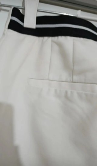 Pantalón de pinza Zara blanco