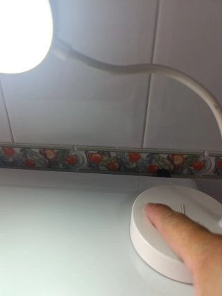 Lámpara de lectura LED flexible dos aumentos luz.