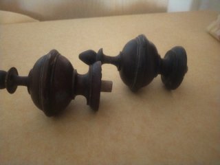 Pináculos madera maciza Vintage (2 unidades)