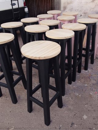 Taburetes Altos Madera Bar (6 minimo)