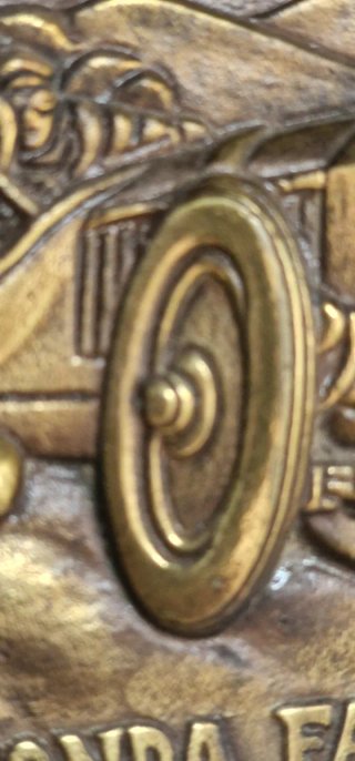 Placa Bronce XVIII Ronda Fallera 1988 14x9