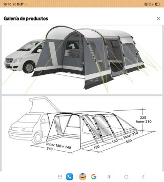 Outwell California Highway Avance vw t5 marco polo
