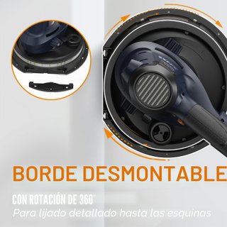Lijadora Pared MAXXT 810W con LED
