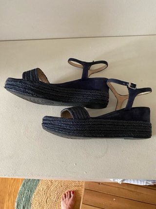 Sandalias Unisa Cuña Azul