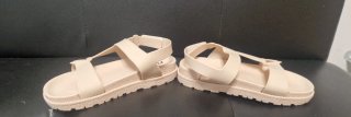 Sandalias Beige T38 Mujer