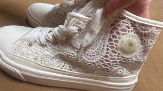 Botines Mayoral Verano Encaje Blanco T.36